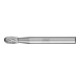 Fraise sur tige forme O TRE D. 6 mm L. tête 10 mm D. tige 6 mm carbure engrèneme-1