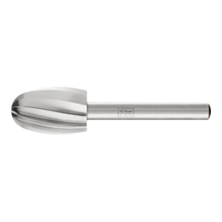 Fraise sur tige forme O1625 D. 16 mm L. tête 25 mm D. tige 6 mm HSS PFERD