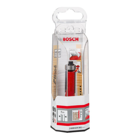 Fraises à affleurer Bosch 8 mm, D1 12,7 mm, L 25,4 mm, G 71,5 mm