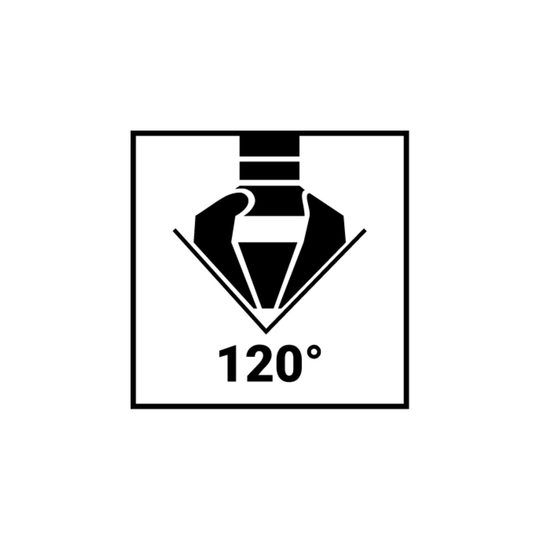 Outil à chanfreiner et à ébavurer Ruko Forme C 120° HSS 3 arêtes de coupe