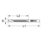 Outils KS Outils HSS-Foret de fraisage en fer-blanc-3