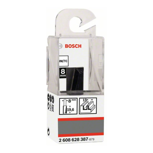 Fraises à rainurer droit Bosch 8 mm, D1 15 mm, L 20 mm, G 51 mm