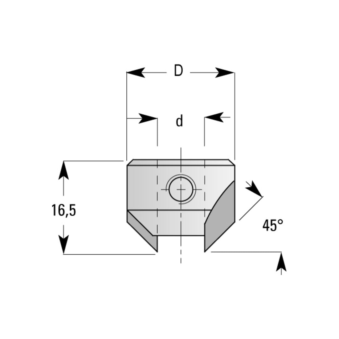 Contre-alésage EDESSÖ HW- (HM) pour Type 1430 + 1431, Z=2, Mèche de forage