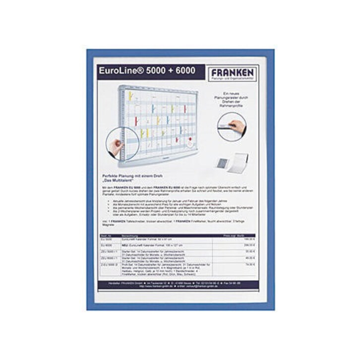 Franken Dokumentenhalter Frame It X-tra Line ITSA3M 03 DIN A3 blau