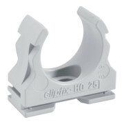 Fränkische Collier de serrage plastique grand, pour tous conduits ondulés clipfix-H0 25-1