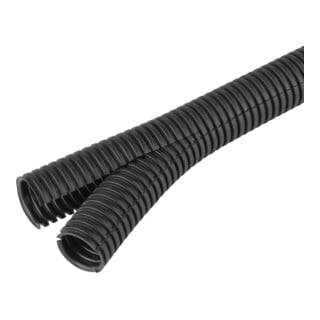 Fränkische Tube ondulée Co-flex PP 29 noir, flexible et refermable