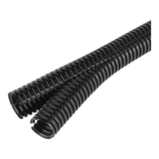 Fränkische Tube ondulée fermable Co-flex-PA 23,9 x 31,3 mm noir
