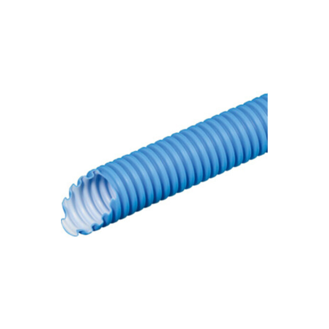 Fränkische Tube ondulée plastique légère 25,0x18,6mm FBY-EL-F 25 bleue