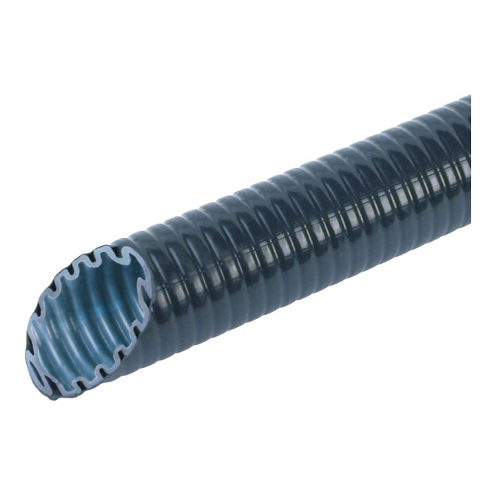 Fränkische Tube ondulée plastique lourde 25,0×18,4 mm FFKuS-ES-F-UV25 noir