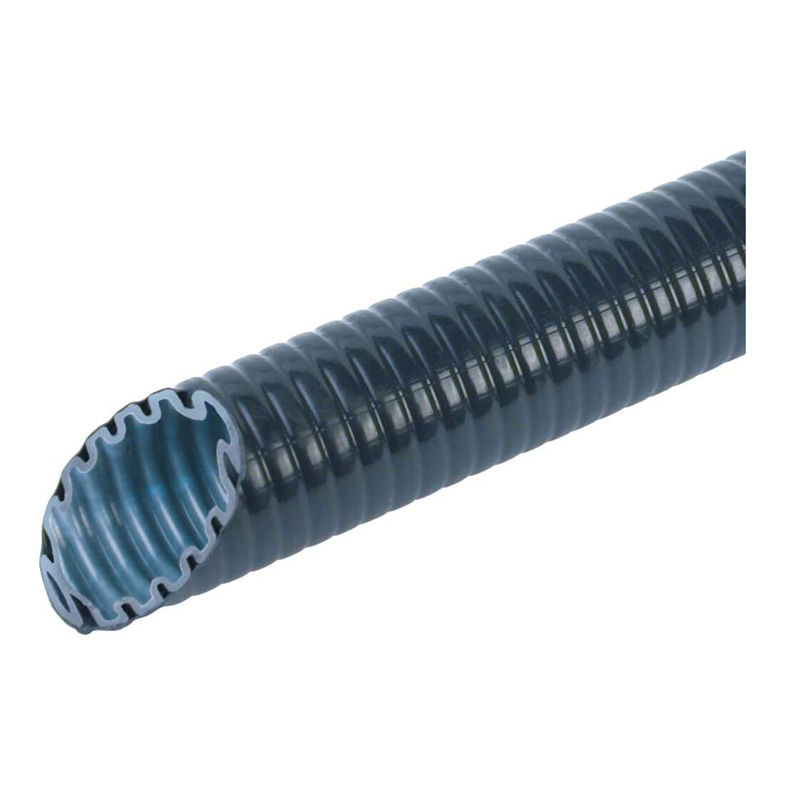 Fränkische Tube ondulée plastique rigide 20,0×13,7 mm FFKuS-ES-F-UV20 noir