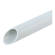Fränkische Tube rigide en plastique, gris FPKu-EM-F 20 2m-1