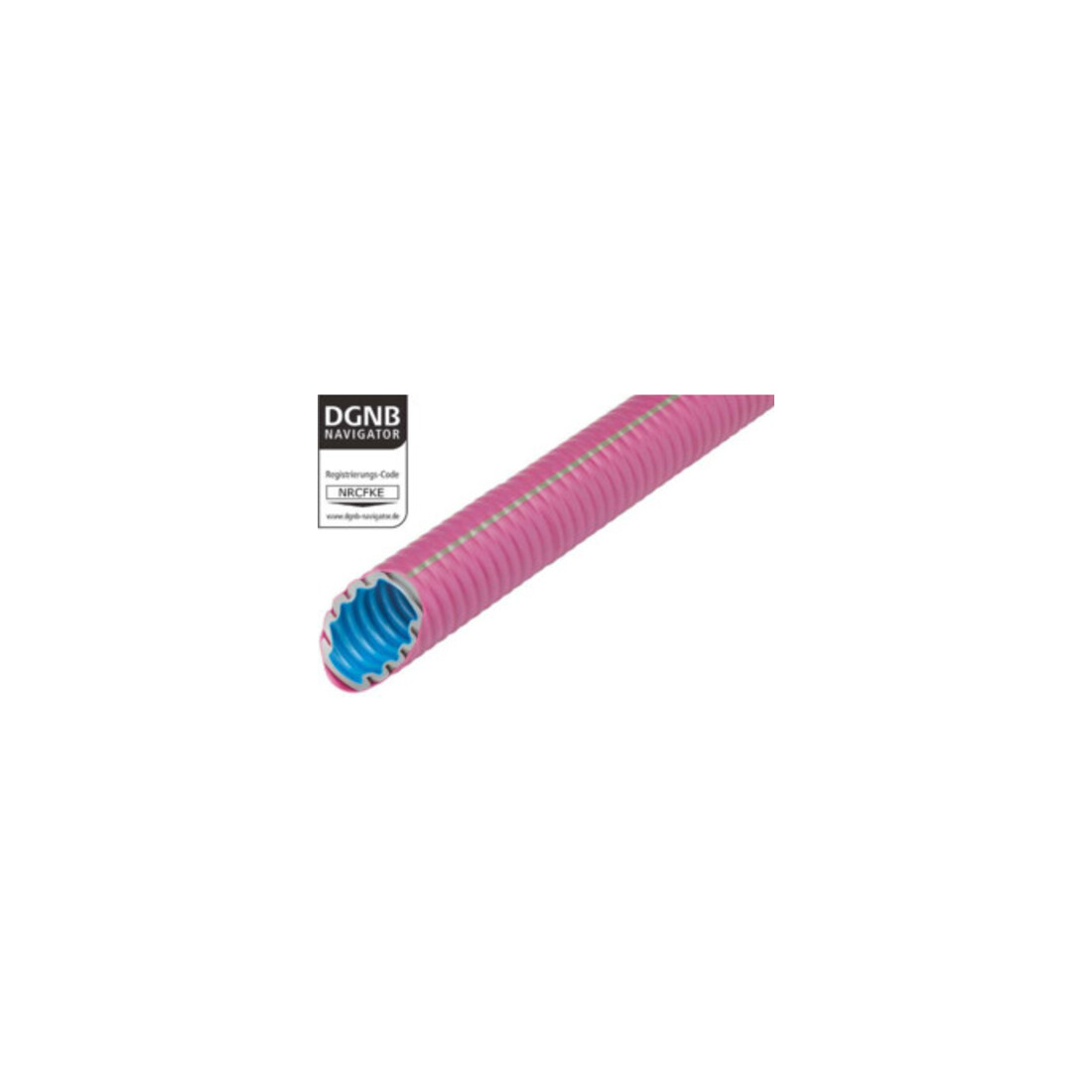 Fränkische Tuyau ondulé plastique flexible magenta FFKuS-EMF105co2ntr20