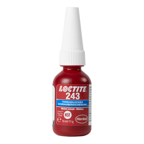 Frein filet Loctite type 243, 10 ml, résistance moyenne