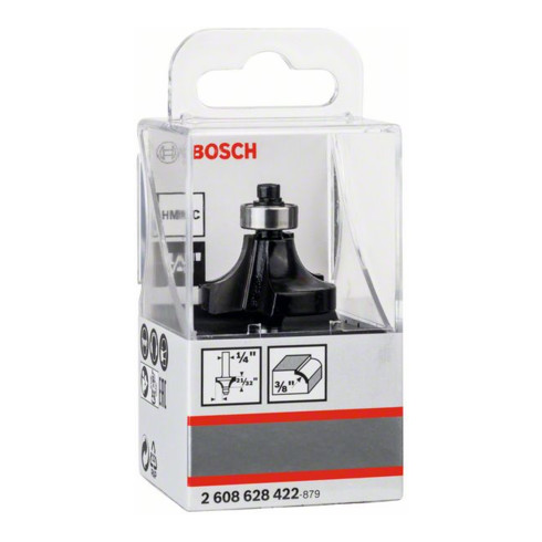 Bosch Fresa a quarto di giro 1/4", R1 9,5mm, P 31,8mm, L16,2mm, G 57mm