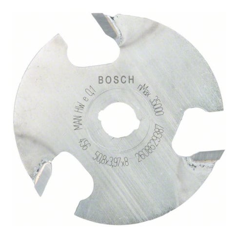 Bosch Fresa per scanalature a disco 8 mm diametro 50,8 mm lunghezza di lavoro 4 mm lunghezza complessiva 8 mm