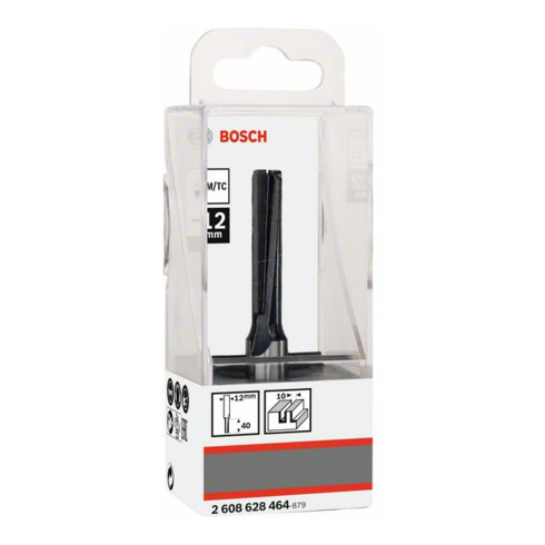 Bosch Fresa per scanalature Standard for Wood 12 mm diametro 10 mm lunghezza di lavoro 40 mm lunghezza complessiva 81 mm