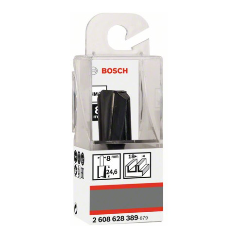 Bosch Fresa per scanalature Standard for Wood 8 mm diametro 18 mm lunghezza di lavoro 25 mm lunghezza complessiva 56 mm