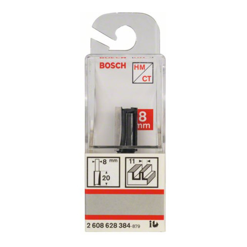 Bosch Fresa per scanalature a V Standard for Wood, 8mm D1 11mm L20mm G 51mm
