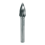 RUKO Perno di fresatura forma L KEL, Ø12mm, testa L=32mm, gambo Ø6mm, metallo duro, per zinco e alluminio