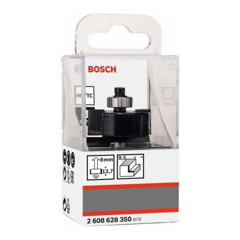 Bosch Frese per piegatura Standard for Wood 8 mm largh. 9,5 mm diam. 31,8 mm lungh. 12,5 mm fil. 54 mm