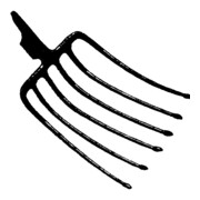 FREUND Fourche à betteraves avec douille à ressort 6 dents