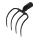 FREUND Houe à pommes de terre ronde 4 dents 19X16 cm-1