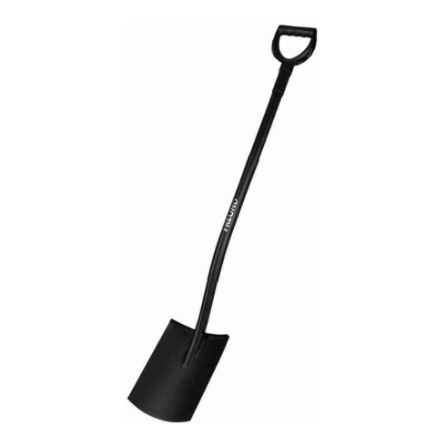 FREUND Pelle de jardinier forme plate manche acier Ergoline noir