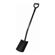 FREUND Pelle de jardinier forme plate manche acier Ergoline noir