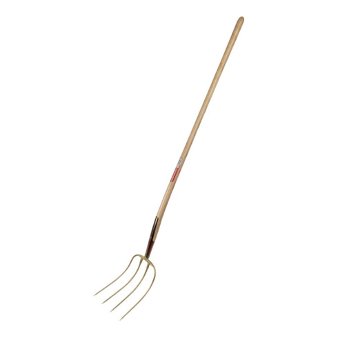 Freund Victoria Dunggabel Erntekönig Zinken-L.310mm 4 Zinken süddeutsch geschmiedet,m.Stiel