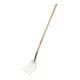Freund Victoria Fourche à fumier Erntekönig dents L.310mm 4 dents forgée sud-allemande, avec manche-1