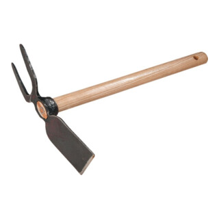 Freund Victoria Petite fourche large + 2 dents forgées, avec manche court 45 cm avec trou de suspension