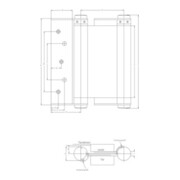 Fridavo Charnière à ressort spiralé pour porte battante modèle M, Gr.42 L.200mm acier galvanisé double effet-4
