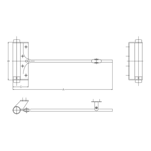 Fridavo Feder-Türschließer 15 f. Korridortüren Gr. 2 35kg vern.