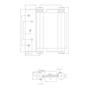Fridavo Porte battante spiralée modèle M VA Gr.36 150 mm double action-4