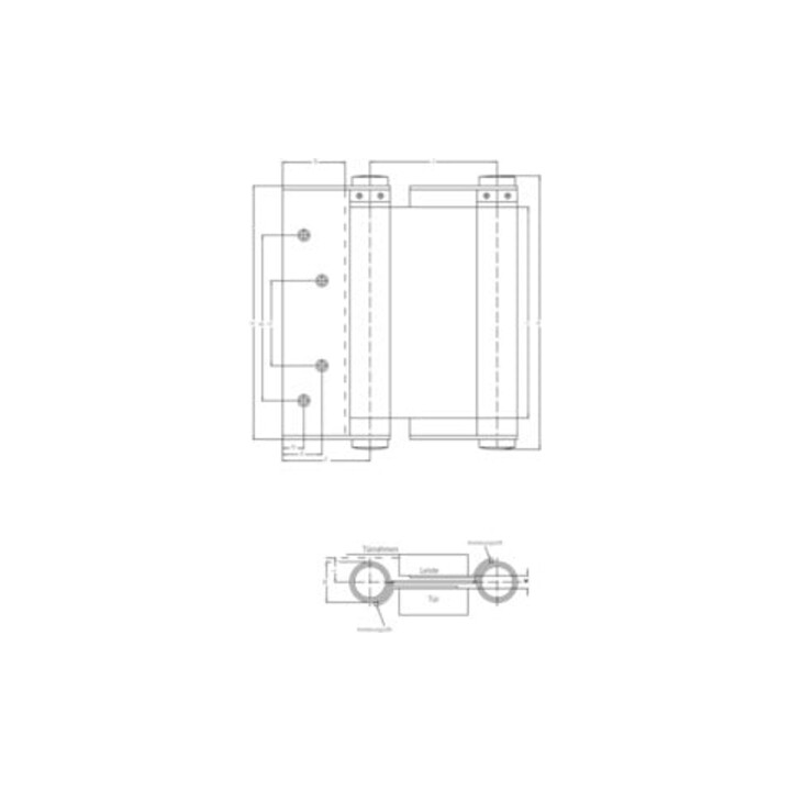 Fridavo Spiralf.-Pendeltürb. Modell M STA blk Gr. 30 100mm doppelt wirkend