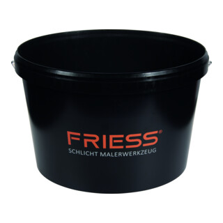 FRIESS Farbeimer Kunststoff 12,5 l oval schwarz