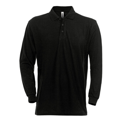 Fristads Acode Poloshirt Langarm 1722 PIQ Größe XS Schwarz