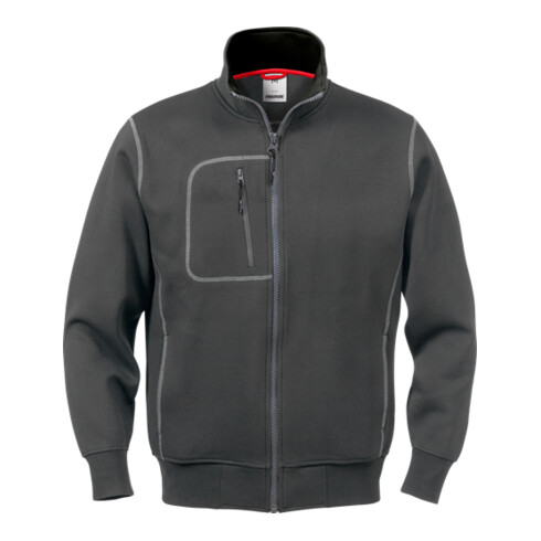 Fristads Acode Sweatjacke 1747 DF Größe L Dunkelgrau