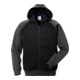 Fristads Acode Sweatjacke mit Kapuze 1757 DF Größe 3XL Schwarz/Grau-1