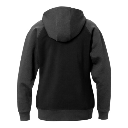 Fristads Acode Sweatjacke mit Kapuze Damen 1760 DF Größe 2XL Schwarz/Grau