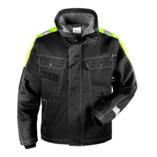 Fristads Baumwoll-Winterjacke 447 FASI Schwarz (Herren)