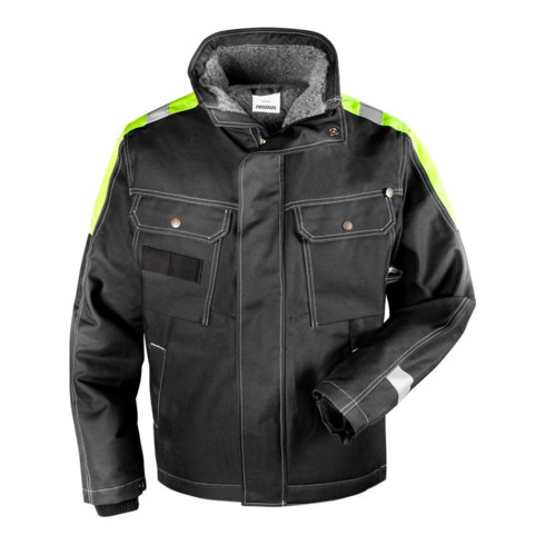 Fristads Baumwoll-Winterjacke 447 FASI Schwarz (Herren)