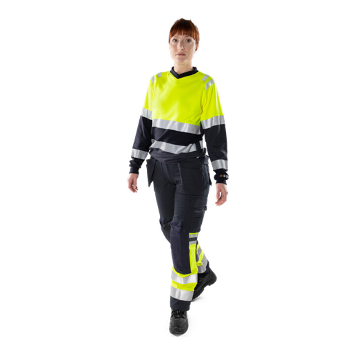 Fristads Damen Flamestat High Vis T-Shirt, La. Kl. 1 7108 TFL
