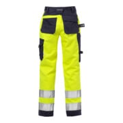 Fristads Flame High Vis Handwerkerhosen Damen Kl. 2 2589 FLAM Größe 48 Warnschutz-Gelb/Marine-2