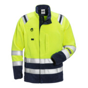 Fristads Flamestat High Vis Fleecejacke Kl. 3 4063 ATF Größe 4XL Warnschutz-Gelb/Marine-1