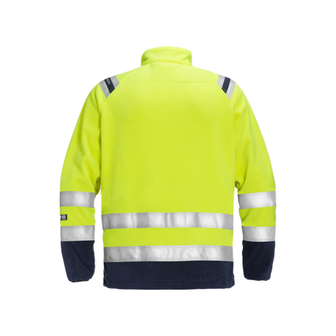 Fristads Flamestat High Vis Fleecejacke Kl. 3 4063 ATF Größe 4XL Warnschutz-Gelb/Marine