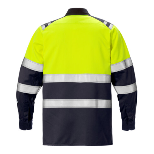 Fristads Flamestat High Vis Hemd Kl. 1 7051 ATS Größe 4XL Warnschutz-Gelb/Marine