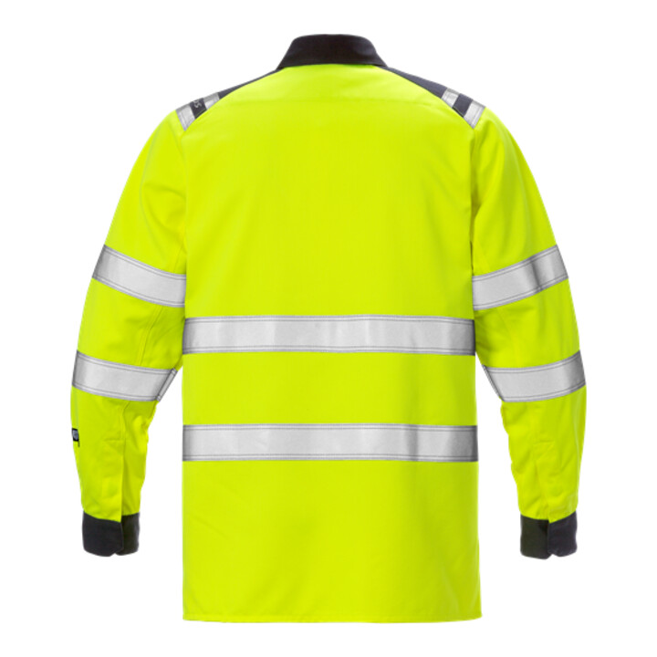 Fristads Flamestat High Vis Hemd Kl. 3 7050 ATS Größe 4XL Warnschutz-Gelb/Marine