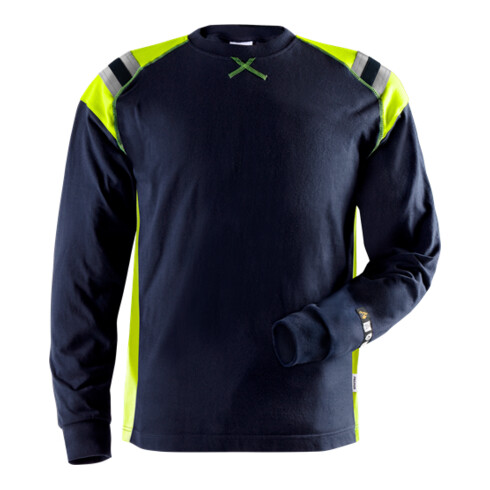 Fristads Flamestat T-Shirt Langarm 7072 TFLH Größe 2XL Marineblau