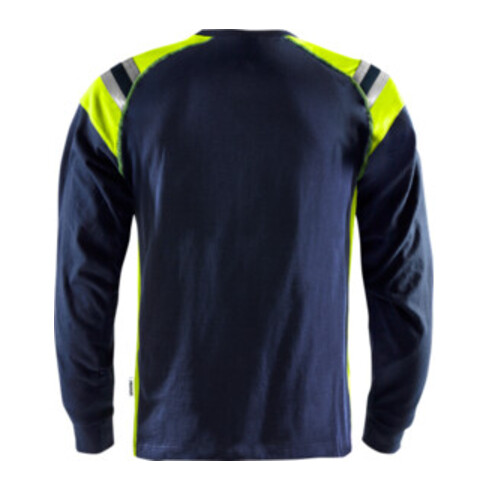 Fristads Flamestat T-Shirt Langarm 7072 TFLH Größe M Marineblau